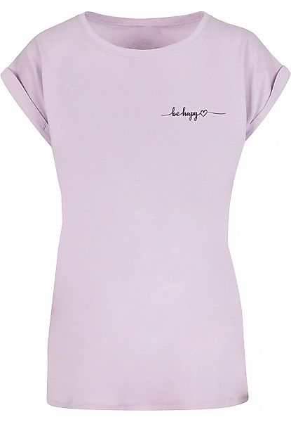 Merchcode T-Shirt "Merchcode Damen Ladies Be Happy T-Shirt", (1 tlg.) günstig online kaufen