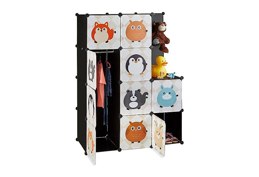 relaxdays Steckregal Kinderzimmer mit Tiermotive günstig online kaufen