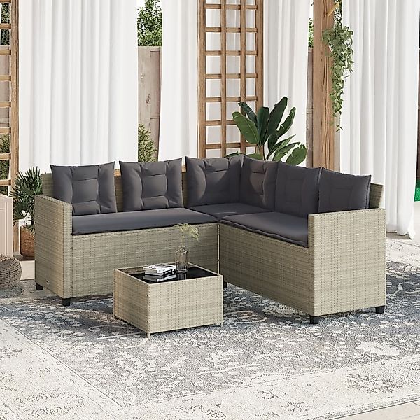 vidaXL Gartenlounge-Set Gartensofa in L-Form mit günstig online kaufen