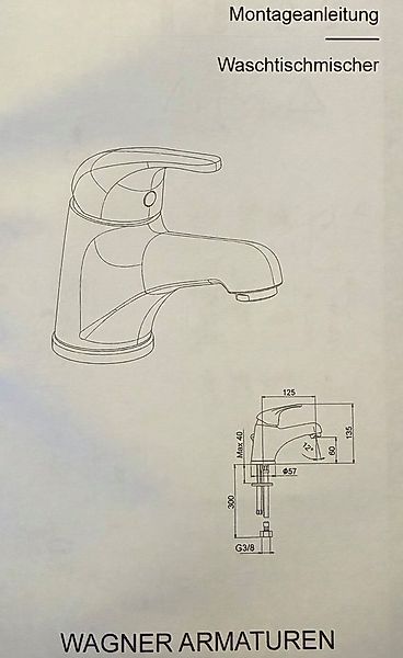 Wagner Armaturenwelt Waschtischarmatur Waschtischarmatur farbig + Ablaufgar günstig online kaufen