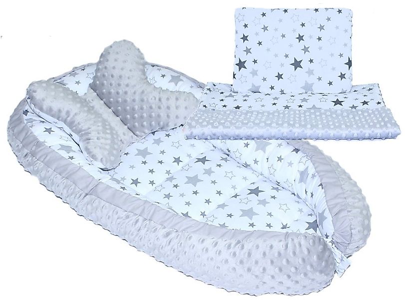 Primawela Bettnestchen Baby MINKY Nestchen Kokon Kuschelnest Kissen Decke S günstig online kaufen