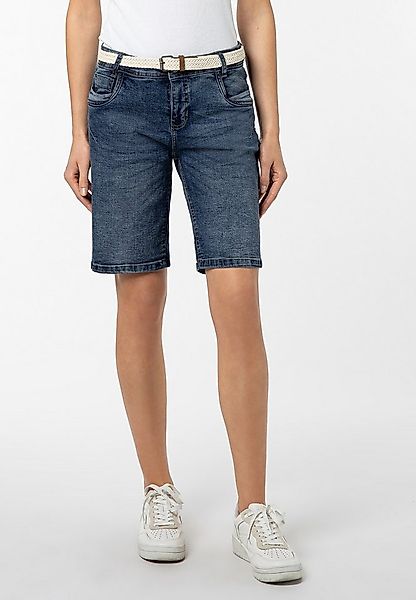 SUBLEVEL Jeansbermudas Damen Jeans Shorts kurze Hose mit Gürtel 5 Pocket, S günstig online kaufen