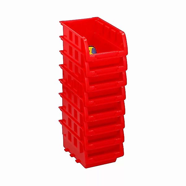 Satz Stapelbarer Organizerboxen Kinzo Rot 12 X 10 Cm Polypropylen (8 Stück) günstig online kaufen