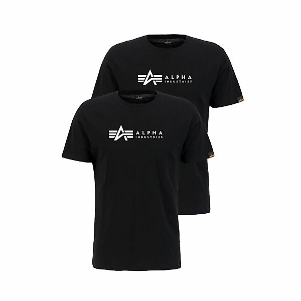 Alpha Industries Rundhalsshirt "Label T 2 Pack", (Packung, 2 tlg., 2er-Pack günstig online kaufen