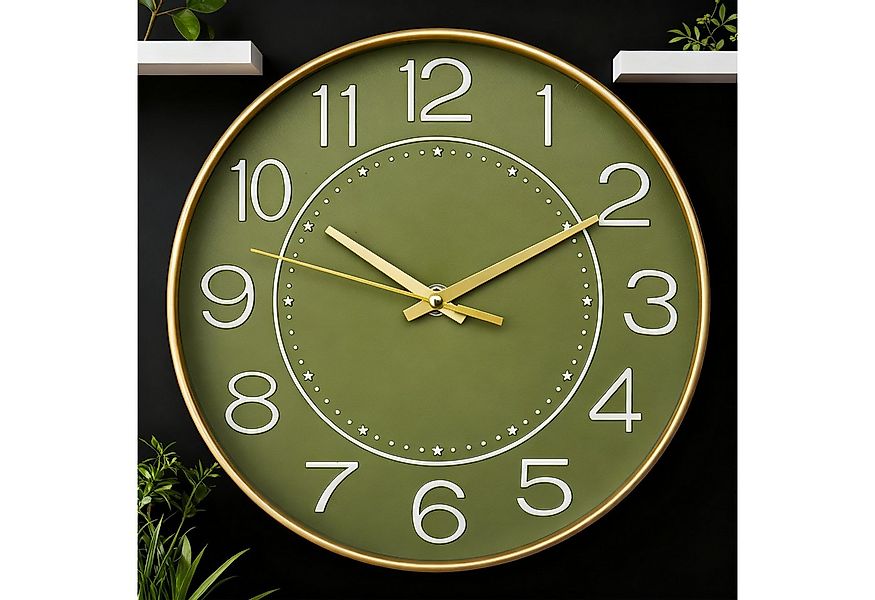 REDOM Wanduhr Lautlos Uhr Dekouhr Große Wanduhr Wohnzimmer Uhr 30 cm (leise günstig online kaufen