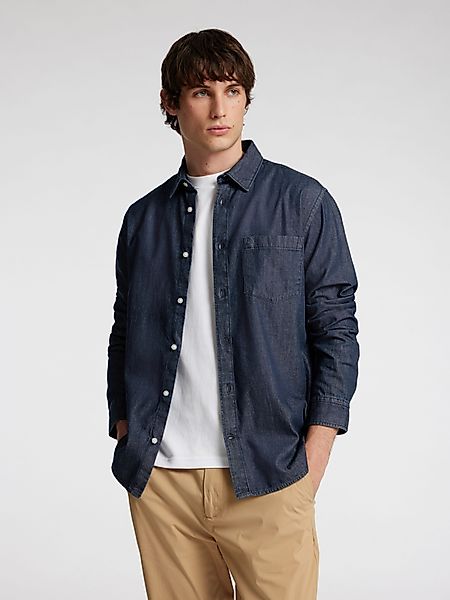 Selected Langarmhemd SLHREGCARLO DENIM LS SHIRT günstig online kaufen