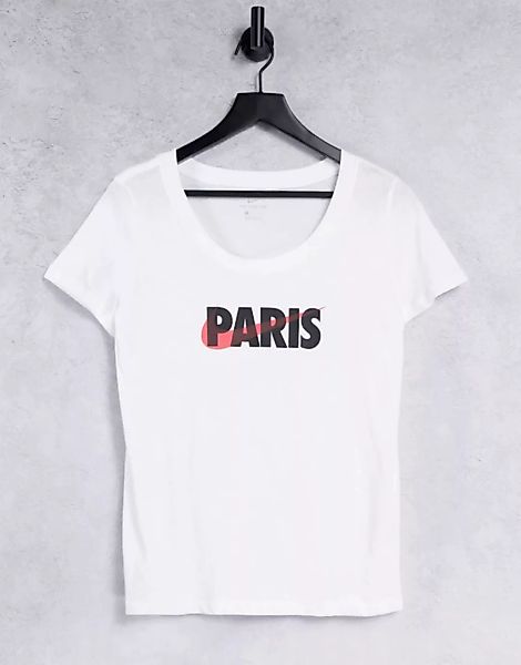 Nike – Paris City – T-Shirt in Weiß günstig online kaufen