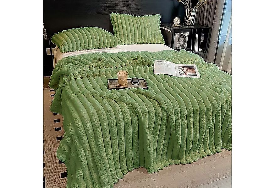 Wohndecke Kuscheldecke Milchsamt Blasen Decke Super Soft Wohndecke, CALIYO, günstig online kaufen