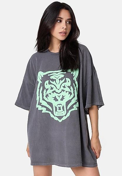 Worldclassca Print-Shirt Worldclassca Oversized Animal Print T-Shirt lang S günstig online kaufen