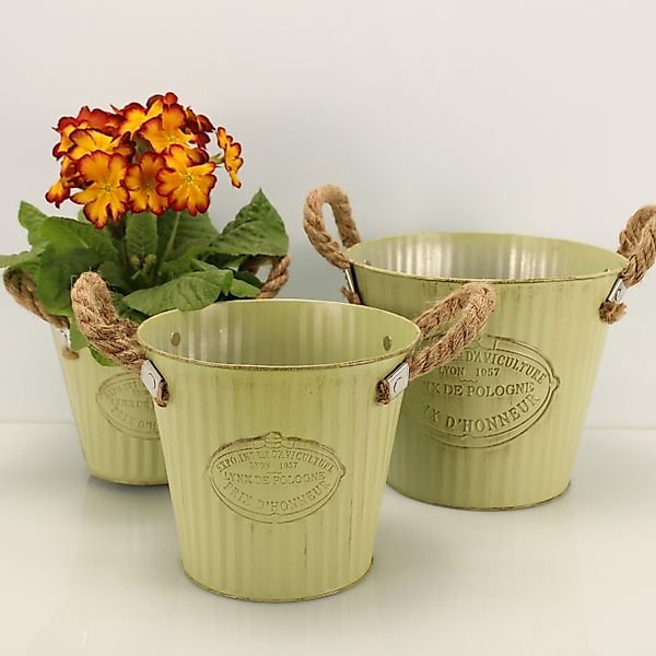 Online-Fuchs Blumentopf 3 runde Blumentöpfe aus günstig online kaufen