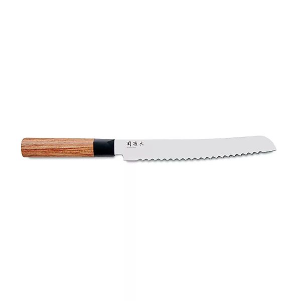 KAI Seki Magoroku Red Wood Brotmesser 22,5 cm - Carbon 1K6 Stahlklinge - Gr günstig online kaufen