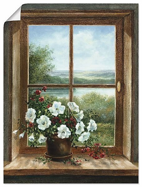 Artland Wandbild "Blumen am Fenster" Arrangements 1 Stk. tlg. als Leinwandb günstig online kaufen