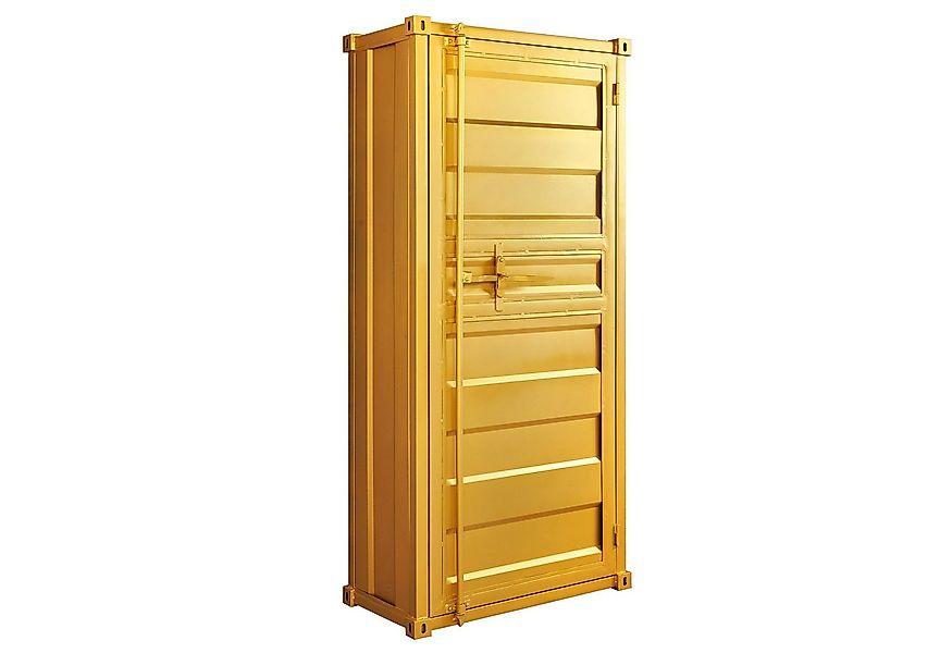 riess-ambiente Hochschrank GLOBETROTTER 180cm gold - Eisen, Mango, Containe günstig online kaufen