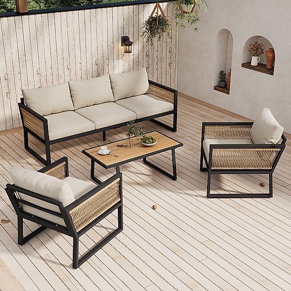 Celya Gartenlounge-Set Gartenlounges Balkon, Gartenmöbel Set günstig online kaufen