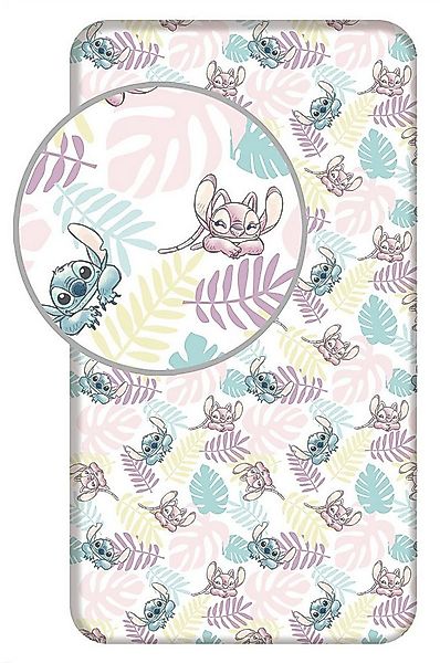 Jerry Fabrics Bettlaken Disney Lilo und Stitch Angel Spannbettlaken Alien B günstig online kaufen