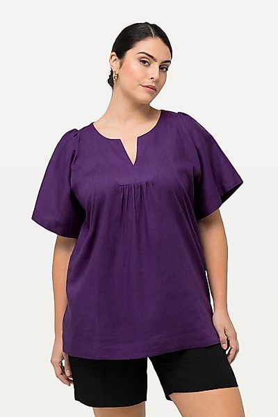 Ulla Popken Tunika Tunika Leinenmix A-Linie günstig online kaufen