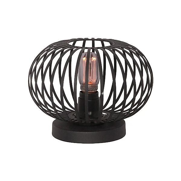 Tischlampe Aglio, Ø 25 cm, schwarz, Metall günstig online kaufen