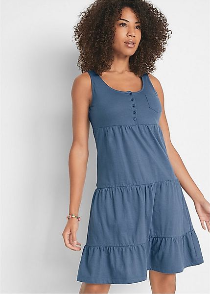bonprix Jerseykleid für entspannte Sommertage, aus Baumwolle, lockere A-Lin günstig online kaufen