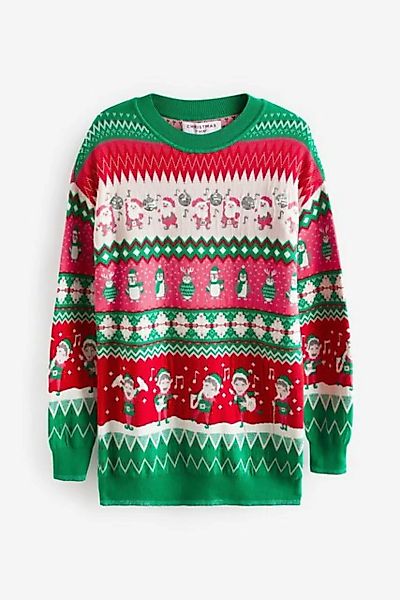 Next Rundhalspullover Weihnachtspullover – Kurzgröße (1-tlg) günstig online kaufen
