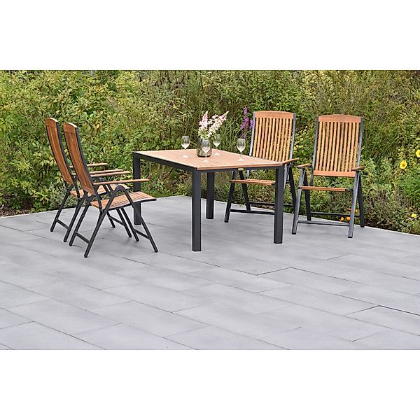 MERXX Garten-Essgruppe ""Athos"", (Set, 5 tlg., 5-fach verstellbare Rückenl günstig online kaufen