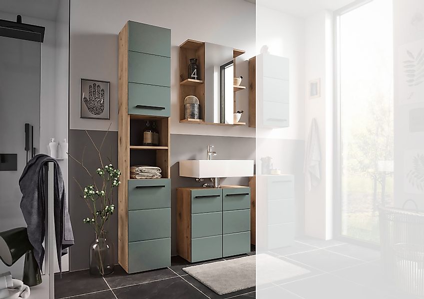 moebel-dich-auf Badmöbel-Set Vail, (Set 2, Hochschrank, günstig online kaufen