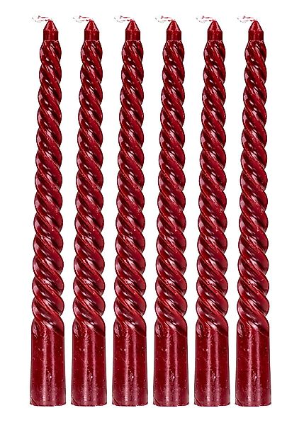 Levandeo® Tafelkerze, 6er Set Rote Kerzen günstig online kaufen