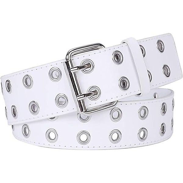 MODFU Nietengürtel Ledergürtel PU Gürtel Ösengürtel Jeansgürtel (Doppelloch günstig online kaufen