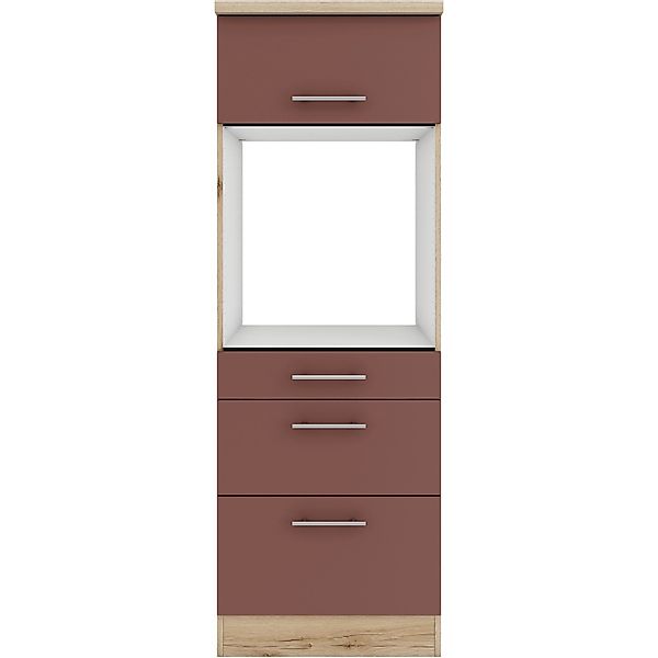 OPTIFIT Bari407 Küchen-Geräteumbauschrank 60 cm Rostrot günstig online kaufen