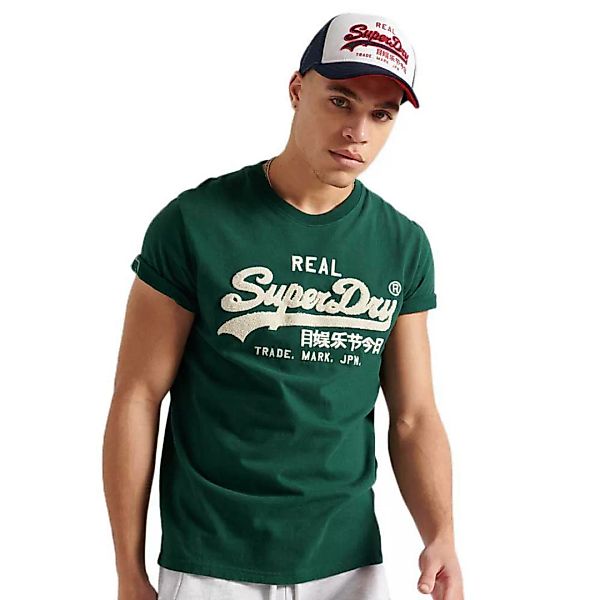 Superdry Vintage Logo Chenille Langarm-t-shirt S Pine Green günstig online kaufen