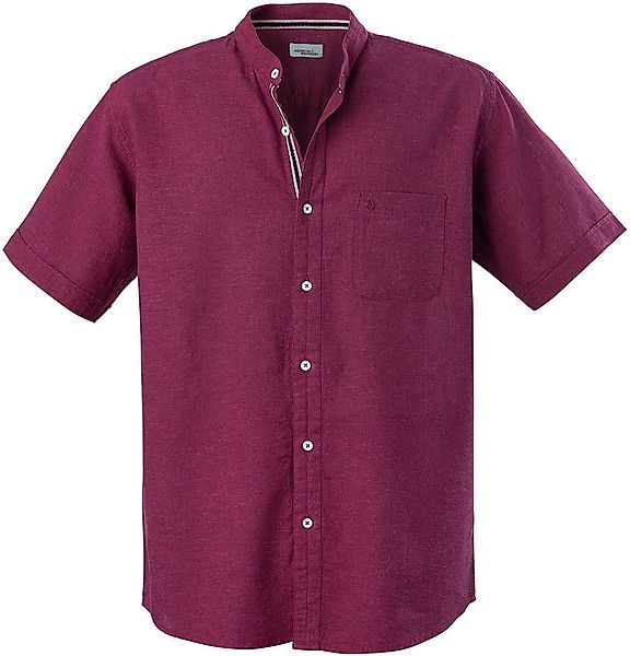 HENSON&HENSON Kurzarmhemd aus weichem Leinen-Baumwoll-Mix günstig online kaufen