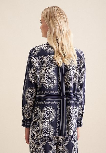 seidensticker Hemdbluse "Schwarze Rose", Langarm Kragen Tuchprint günstig online kaufen