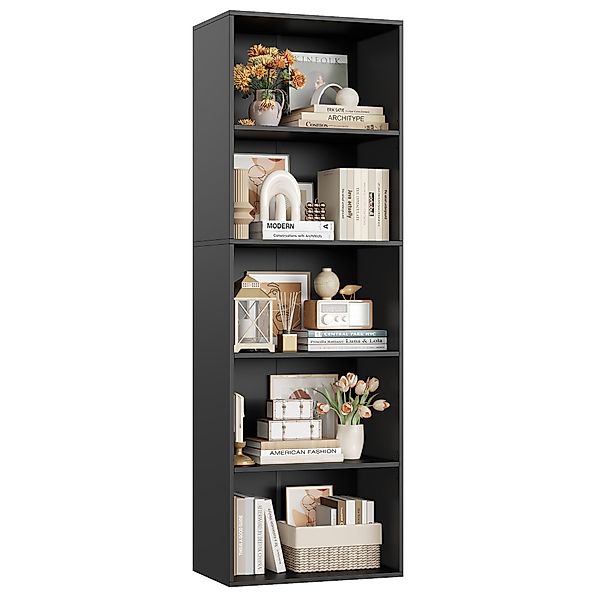 Homfa Bücherregal Regal mit 5 Fächern, günstig online kaufen