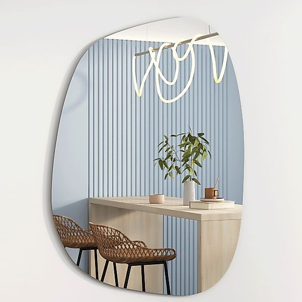 Albatros Designerspiegel Oval Asymmetrisch  Wandspiegel 75cm x 55cm günstig online kaufen