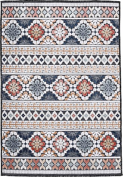 carpetfine Teppich »Deja 103«, rechteckig, 4 mm Höhe, robustes Flachgewebe, günstig online kaufen