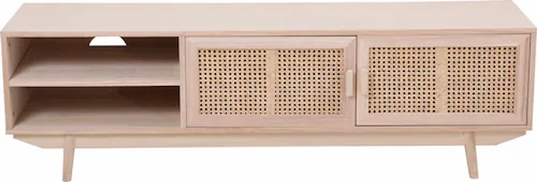 SalesFever Lowboard »Vejle Chic & Stylisch: Das Lowboard«, Edle Rattan-Komm günstig online kaufen