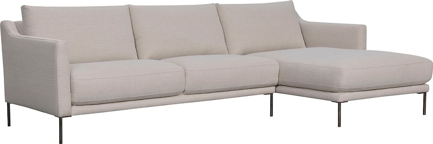 Leonique Ecksofa "Denver" Ecksofa, L-Form rechts, Stoff beige, abwaschbar, günstig online kaufen