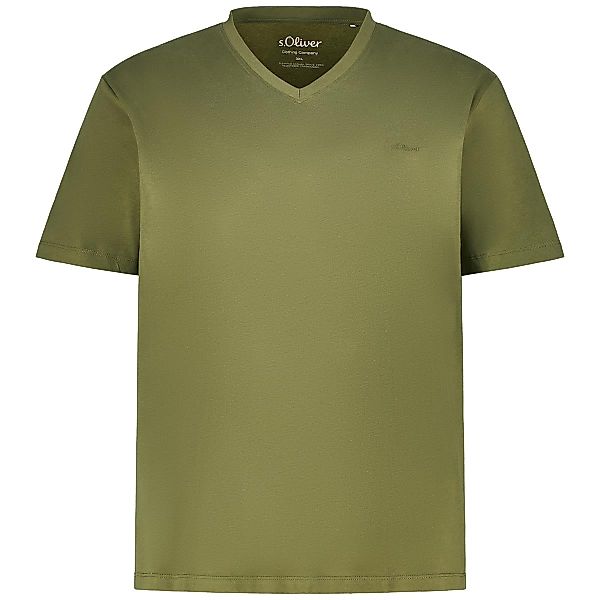 s.Oliver Basic-T-Shirt Farbe oliv Größe: 6XL günstig online kaufen