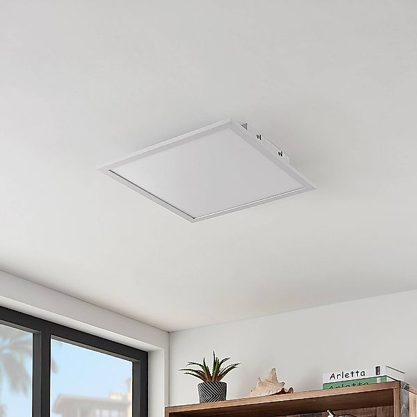 Lindby LED-Panel Quais, 40 x 40 cm, weiß, Metall, 4.000K günstig online kaufen