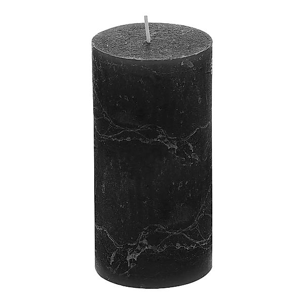 Kerze RUSTIC ca. D7.5x15cm,schwarz günstig online kaufen