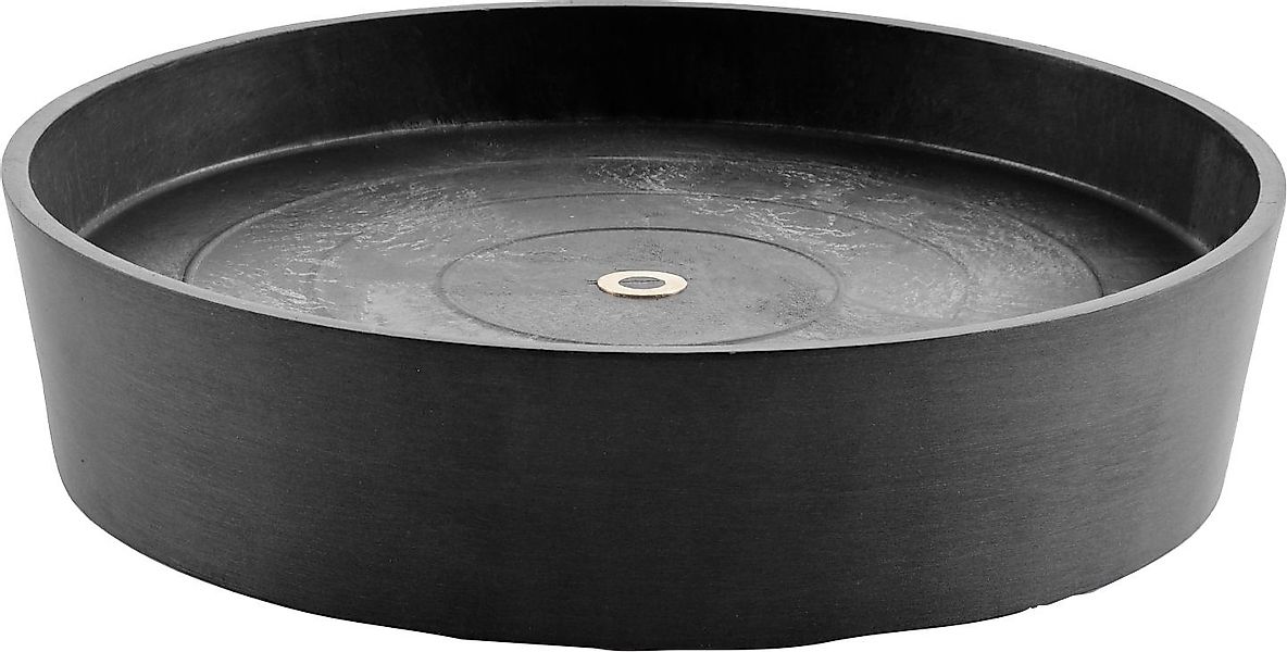 ECOPOTS Blumentopfuntersetzer SAUCER WHEELS Dark Grey, günstig online kaufen