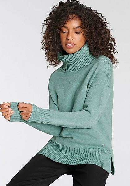 Tamaris Rollkragenpullover in lässiger Form mit seitlichen Schlitzen günstig online kaufen