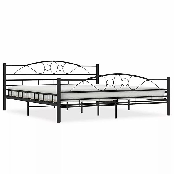Bettgestell Schwarz Stahl 180×200 Cm günstig online kaufen