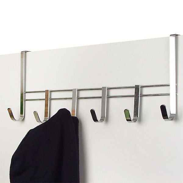 BURI Türgarderobe Metall-Türgarderobe verchromt Türhaken Kleiderhaken günstig online kaufen