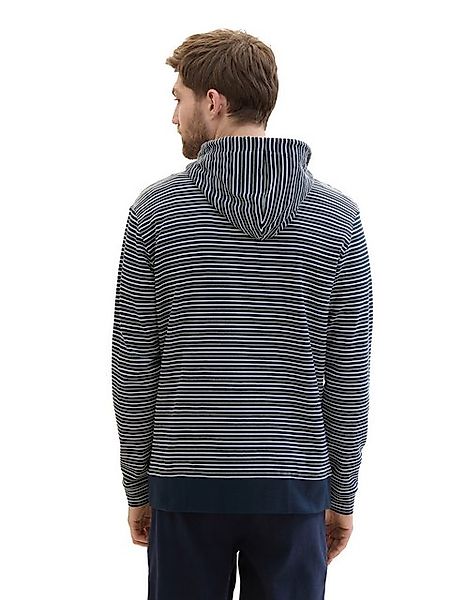 TOM TAILOR Langarmshirt Strukturierte T-Shirtjacke mit Kapuze günstig online kaufen