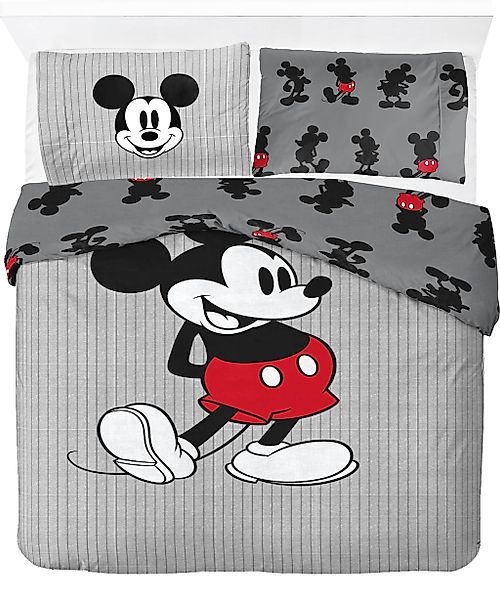 Disney Kinderbettwäsche "Disney Mickey Mouse Bettbezug-Set 135x200 cm + Kis günstig online kaufen