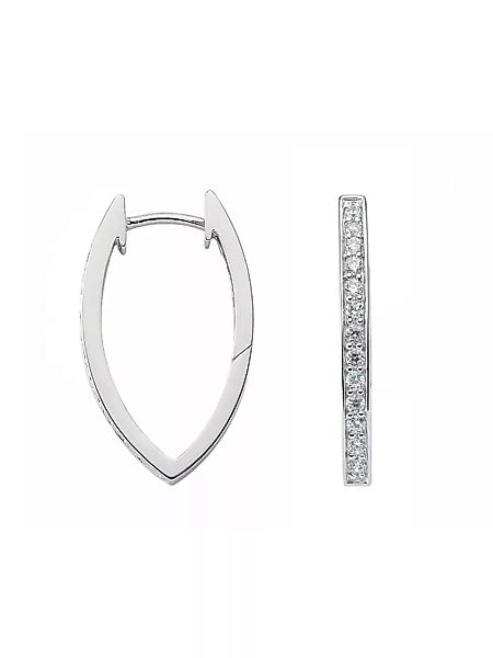 Adelia´s Paar Ohrhänger "925 Silber Ohrringe Creolen", mit Zirkonia Silbers günstig online kaufen