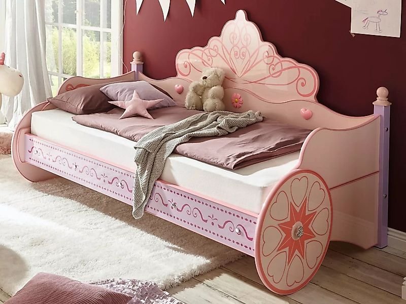 möbelando Kinderbett Papirette, Modernes Kinderbett aus MDF Glanz lackiert günstig online kaufen