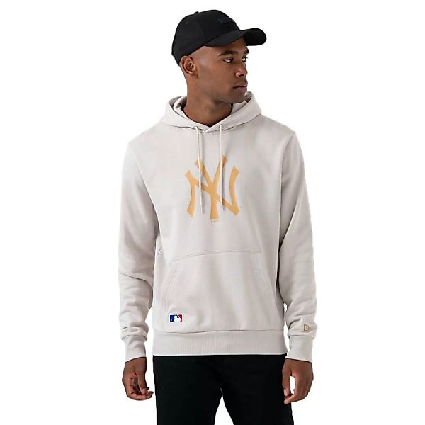 New Era Mlb Seasonal Team Logo New York Yankees Kapuzenpullover 2XL Stone günstig online kaufen