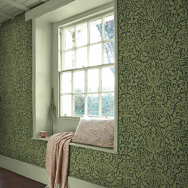 WILLIAM MORRIS AT HOME Vliestapete »Acorn Garden« Motiv glatt Design Tapete günstig online kaufen