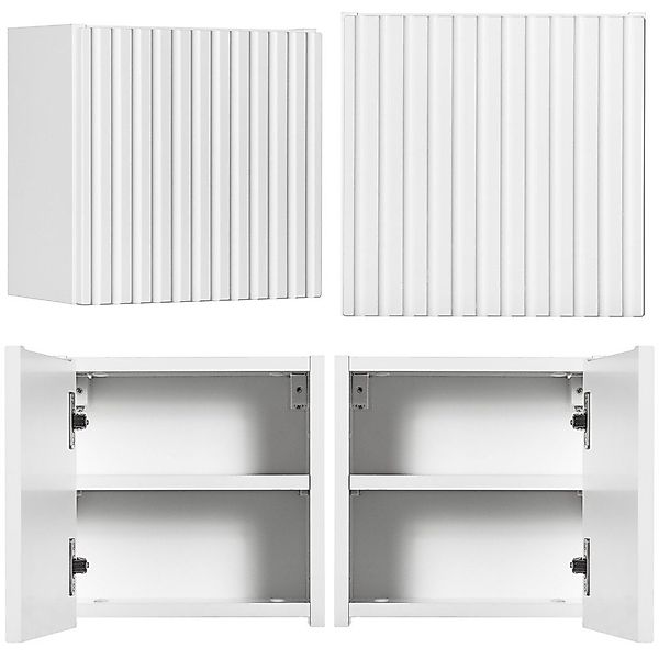 Lomadox Hängeschrank NEWPORT-56-WHITE Wandschrank Badschrank, weiß, günstig online kaufen